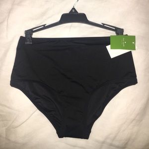 Kate Spade black high waisted bathing suit bottoms